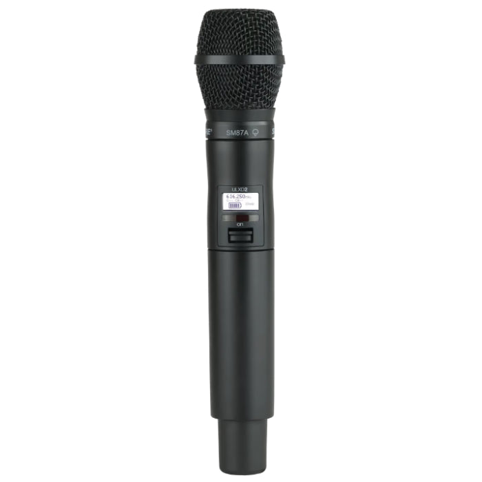 Shure ULXD2/SM87=-H51 Émetteur numérique à main, capsule SM87, série ULX-D H51 (534-598 MHz)