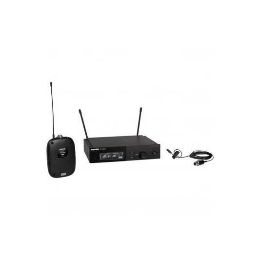 Shure SLXD14E/DL4B-G59 Système comprenant 1 récepteur SLXD4, 1 émetteur SLXD1 avec micro-cravate DL4B (470-514 MHz)