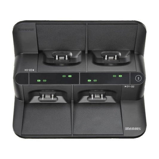 Shure MXWNDX4GE Station de charge et d'appairage 4 emplacements pour MXW8X