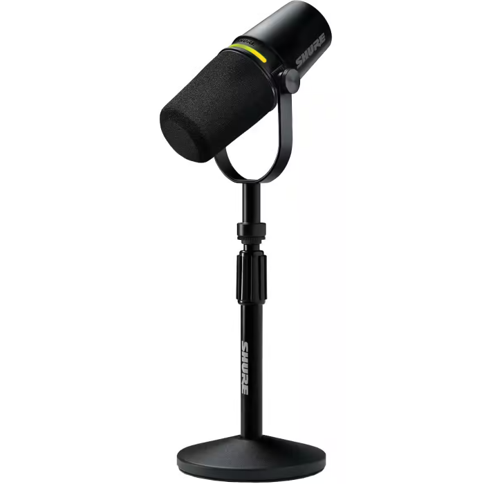 Shure XLR/USB SPEECH MICROPHONE, BLACK +STAND