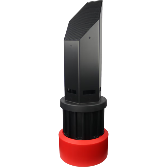 MSE 5 inches 3 way Outdoor In Ground Bollard Speaker with Built in Sub in Black
