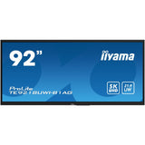 Iiyama 81,5in, VA, 5120 x 2160, 5K USD, 21:9, 6.5ms, 500cd/m2, 4000:1, anti reflection, OWM002, Puretouch-IR+, iiWare 11