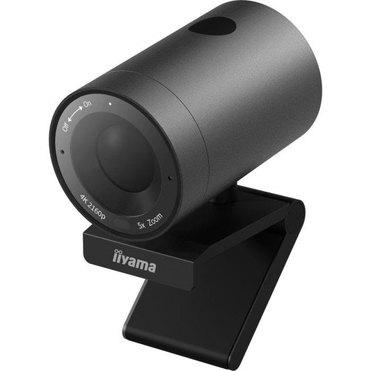 Iiyama 4K Webcam avec micro, 5x Digital zoom, 120° field of view (FoV) and Auto Tracking