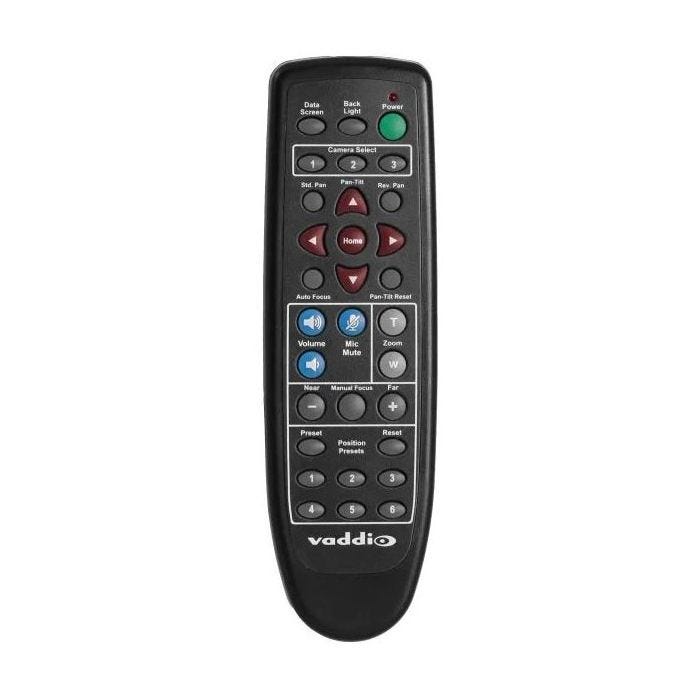 Vaddio IR remote control with audio control