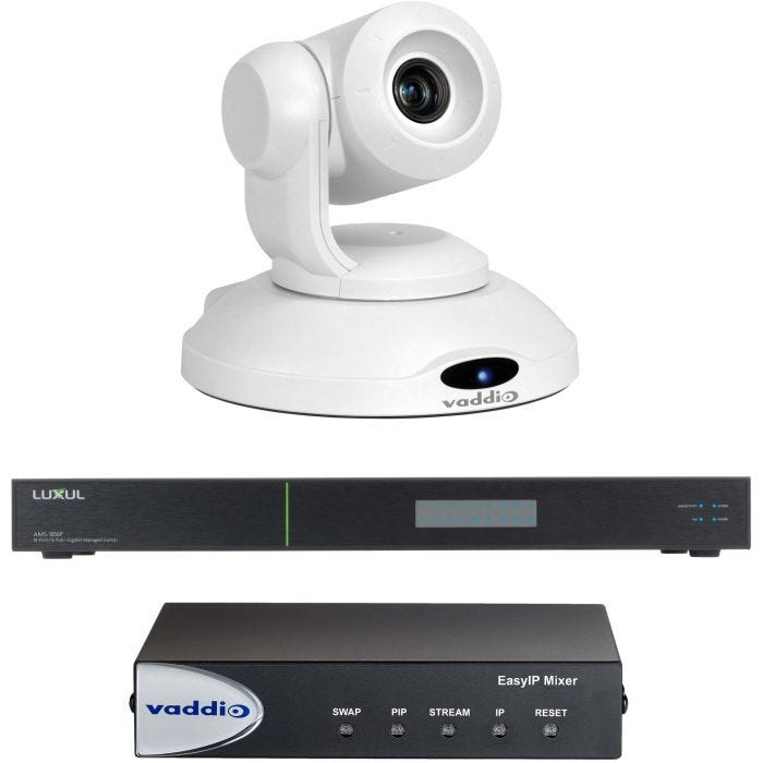 Vaddio EasyIP Mixer Base Kit White Cam Switch