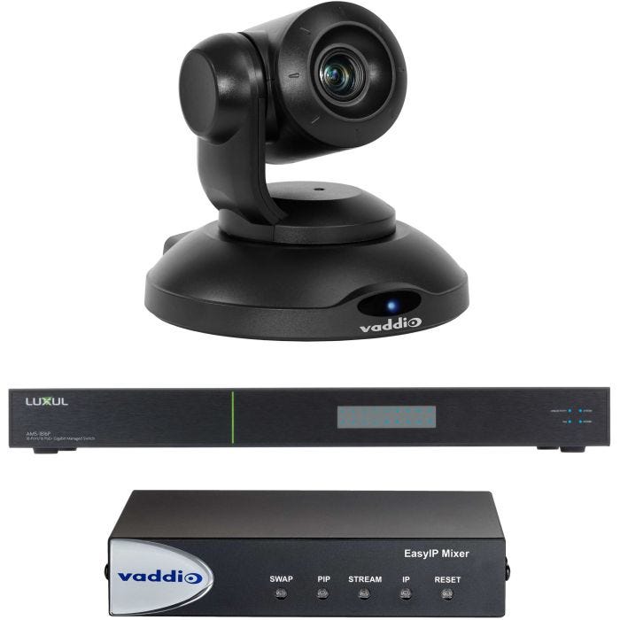 Vaddio EasyIP 10 Mixer Base Kit (black) (Camera (black) + Mixer + Switch)