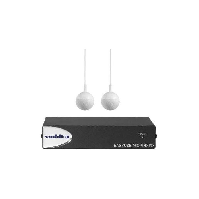 Vaddio EasyUSB MicPOD IO 2 Ceiling microphone White