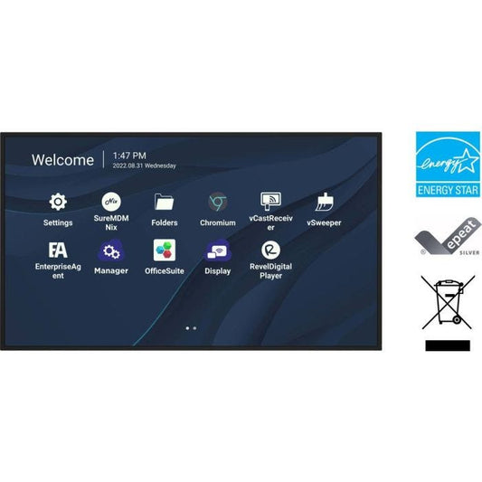 Viewsonic CDE30 Écran d'Affichage Dynamique 98 pouces (4K Ultra HD, Android 11)