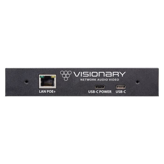 Visionary XB5 4K60 4:4:4 AV-over-IP Encoder Decoder with Unified USB-C Connectivity for Video, Audio, Ethernet, and Power