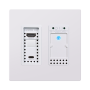 Visionary A/V Encoder (Wall Plate), 4K60 4:4:4 UHD over IP cinema quality ultra-low latency visually lossless switch matrix routable, with built-in video wall functionality; POE; AES67/Dante, HDMI & USB-C with Bluetooth Audio