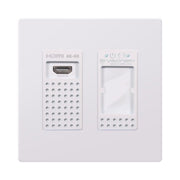 Visionary A/V Encoder (Wall Plate), 4K UHD over IP cinema quality ultra-low latency visually lossless switch matrix routable, with built-in video wall functionality; POE; AES67/Dante, HDMI Only