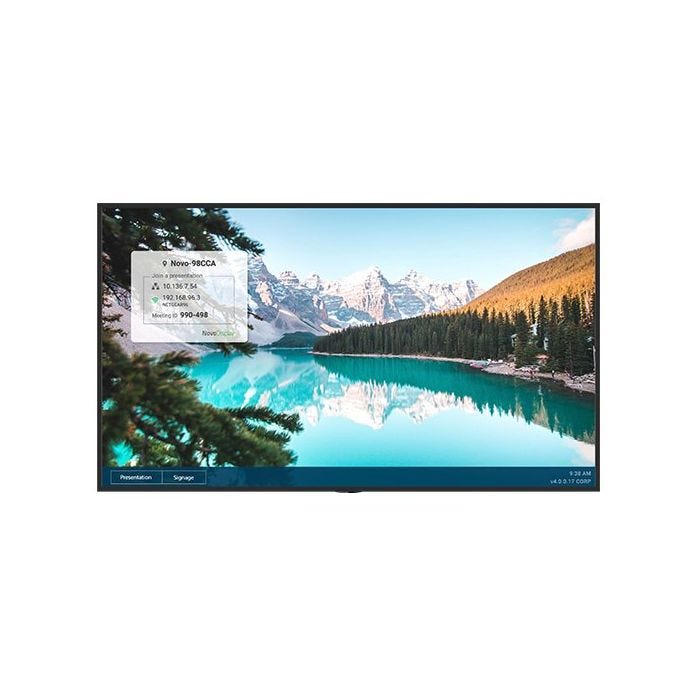 Vivitek DK653 affichage de messages Écran plat de signalisation numérique 165,1 cm (65") Wifi 500 cd/m² 4K Ultra HD Noir Android 9.0 24/7