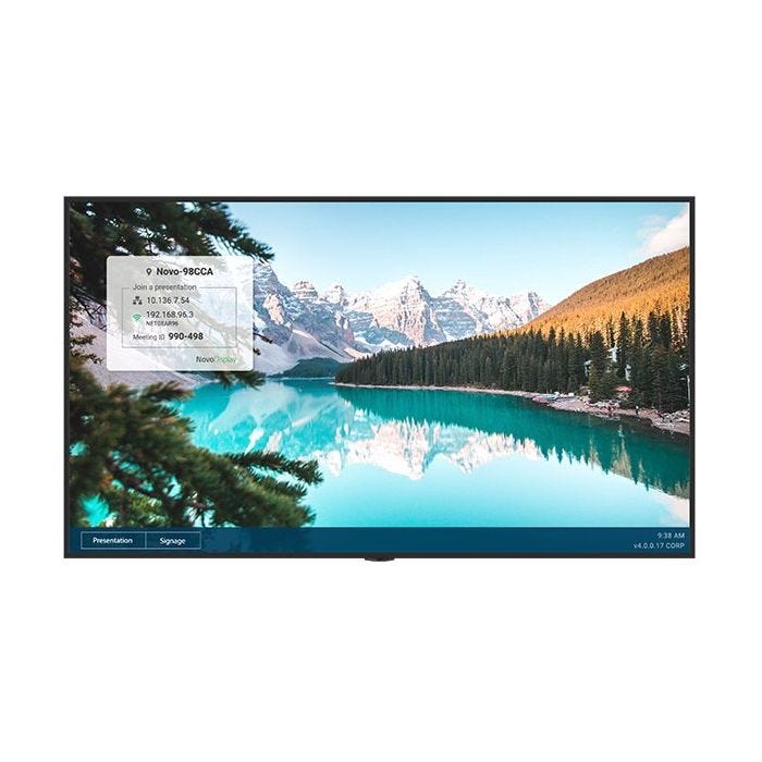 Vivitek DK753 affichage de messages Écran plat de signalisation numérique 190,5 cm (75") Wifi 500 cd/m² 4K Ultra HD Noir Android 9.0 24/7
