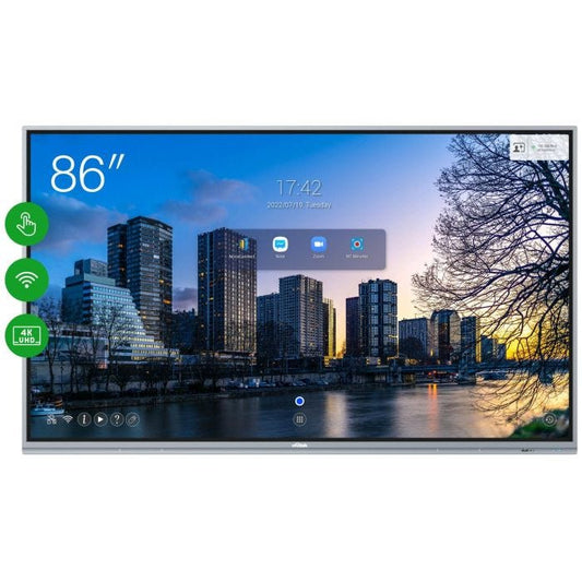 Vivitek NovoTouch EK865i tableau blanc interactif 2,18 m (86") 3840 x 2160 pixels Écran tactile Gris USB