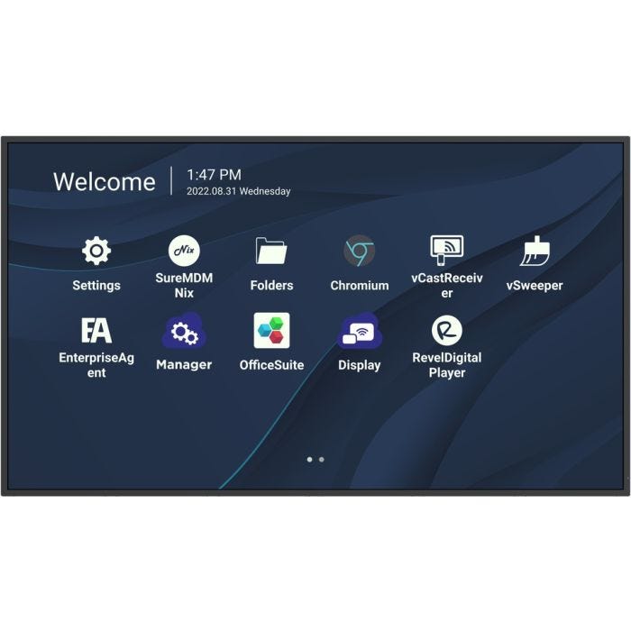 VIEWSONIC 43in Wireless LED Presentation Display, 3840x2160, 500 nits, 5000:1 contrast ratio