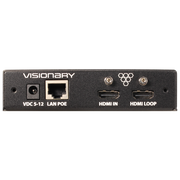 Visionary A/V Encoder, 4K UHD over IP cinema quality ultra-low latency visually lossless switch matrix routable, with built-in video wall functionality; POE