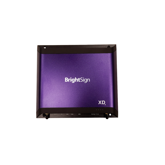 Brightsign Seamless 4K graphics and pristine 4K 60Hz playback, complemented by PoE+, additional internal memory for complex applications