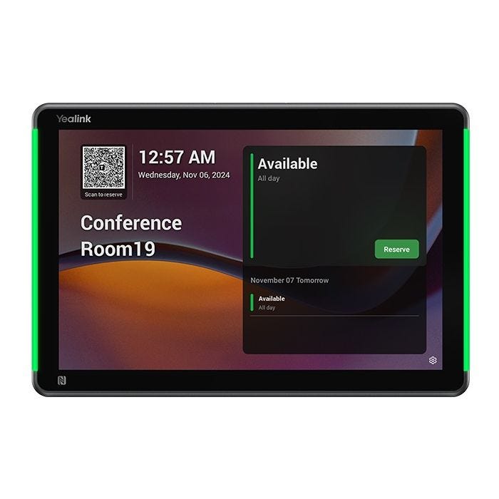 "Yealink RoomPanel Plus E2 25,6 cm (10.1"") 1280 x 800 pixels LCD 802.11a, 802.11b, 802.11g, Wi-Fi 4 (802.11n), Wi-Fi 5 (802.11ac) Gris Bluetooth"