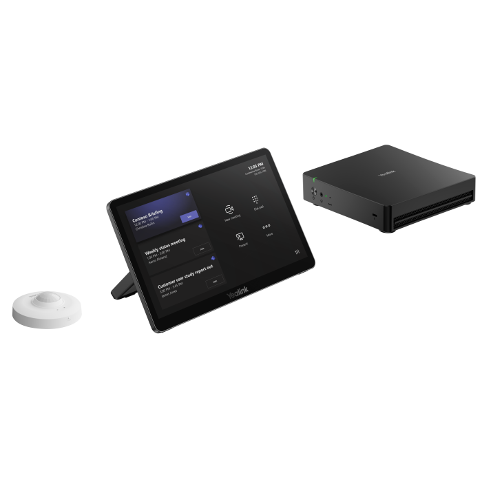 Yealink Native Zoom Rooms system BaseKit : 1x Mini-PC with INTEL Ultra5 AI CPU, 1x MTouch Plus, 1x RoomSensor