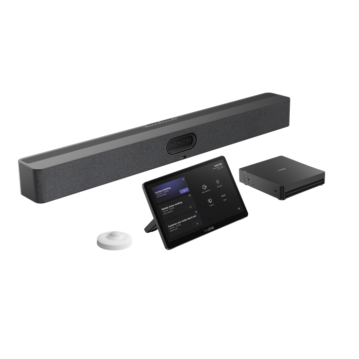 Yealink Native Microsoft ZOOM Rooms system for Medium-to-large rooms : 1x MeetingBar A50; MCoreKit-C5U