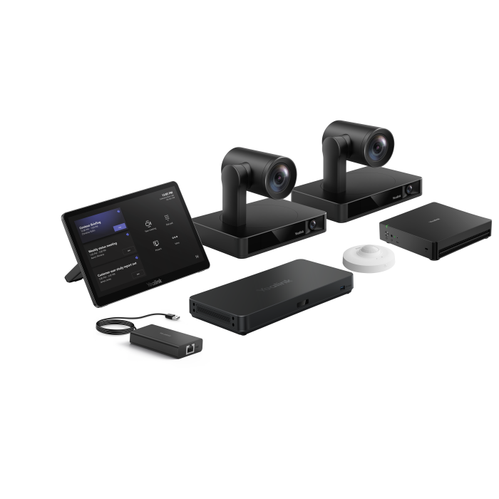 Yealink Native Microsoft Teams Rooms system for BoardRoom rooms : 2x UVC86, VCR20,MCoreKit-C5U; 1x AVHub; 1x MVC-BYOD-Extender