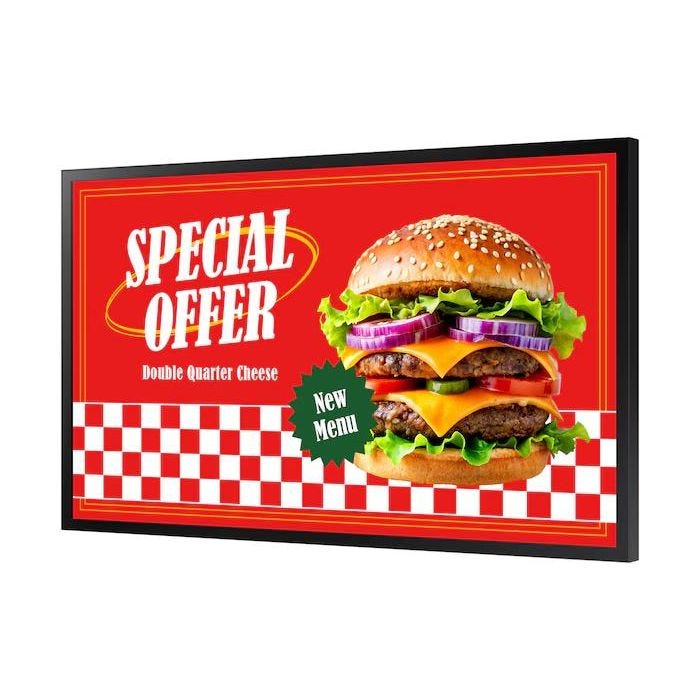 SAMSUNG OH55D-X 55p outdoor LCD FullHD 16:9 IP56 with protection glass 3500nits HDBase-T 2xHDMI RS-232 In/Out USB Tizen 8.0