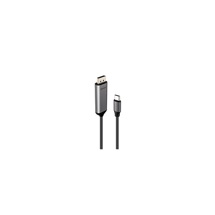 LINDY Câble Bi-Directionnel 8K60Hz USB Type C vers DisplayPort 1m